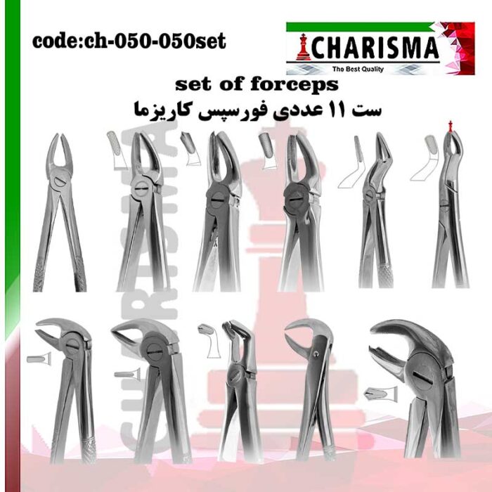 ست فورسپس بزرگسال 11 عددی